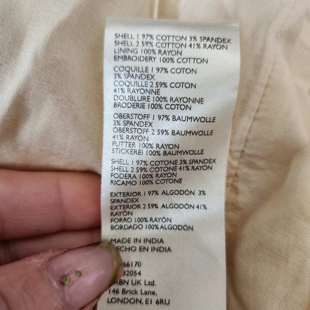 Free People‎ Salvador Midi Dress Black/Biscotti Beige Combo Women's Size XL - Picture 10 of 14